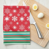 Snowflakes Microfiber Kitchen Towel Theedoek (Quarter Fold)