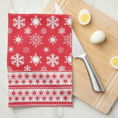 Snowflakes Microfiber Kitchen Towel Theedoek (Quarter Fold)