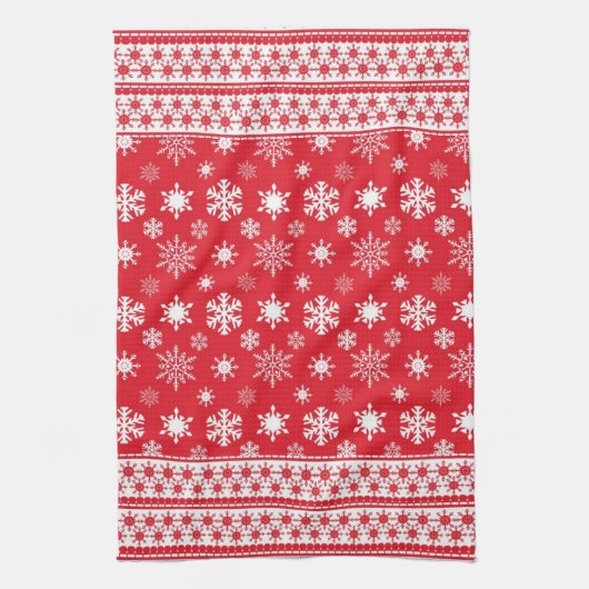 Snowflakes Microfiber Kitchen Towel Theedoek (Verticaal)