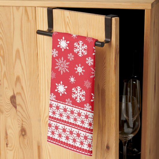 Snowflakes Microfiber Kitchen Towel Theedoek (Derde Gevouwen)