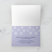Snowflakes Mobile Holiday Greeting Kaart (Binnen)
