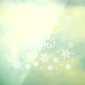 Snowflakes, mooi nieuwjaar raamsticker (Vel 3)