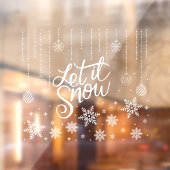 Snowflakes, mooi nieuwjaar raamsticker (Vel 2)