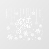 Snowflakes, mooi nieuwjaar raamsticker (Vel)