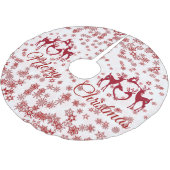 Snowflakes Nordic Merry Kerstreindeer Scandia Kerstboom Rok (Gekanteld)