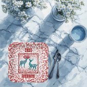 Snowflakes Nordic Merry Kerstreindeer Scandia Papieren Bordje