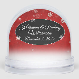 Snowflakes on Red Sneeuwbol