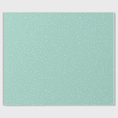 Snowflakes op Aqua Cadeaupapier (Vlak)