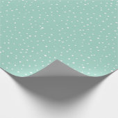 Snowflakes op Aqua Cadeaupapier (Hoek)