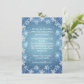 Snowflakes op blauwe achtergrond kerstfeest kaart (Staand voorkant)