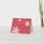 Snowflakes op het Briefkaart van kerstavond (Voorkant)