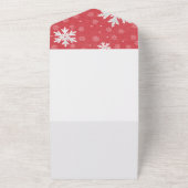 Snowflakes op het Briefkaart van kerstavond (Buitenkant)