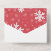 Snowflakes op het Briefkaart van kerstavond (Achterkant)