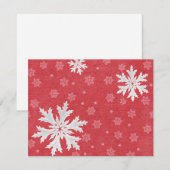 Snowflakes op het Briefkaart van kerstavond (Voorkant / Achterkant)