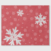 Snowflakes op het Briefkaart van kerstavond Cadeaupapier (Vlak)