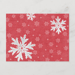 Snowflakes op kerstavond briefkaart
