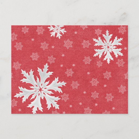 Snowflakes op kerstavond briefkaart (Voorkant)