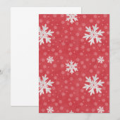 Snowflakes op kerstavond kaart (Voorkant / Achterkant)
