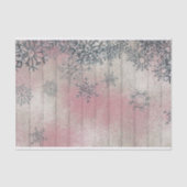 Snowflakes op kerstmis met hout tissuepapier (Voorkant)