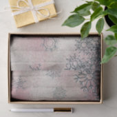 Snowflakes op kerstmis met hout tissuepapier (Geschenk)