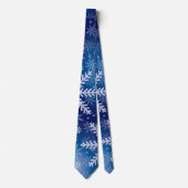 Snowflakes op Stropdas van de Blauwe Hemelvaart (Voorkant)