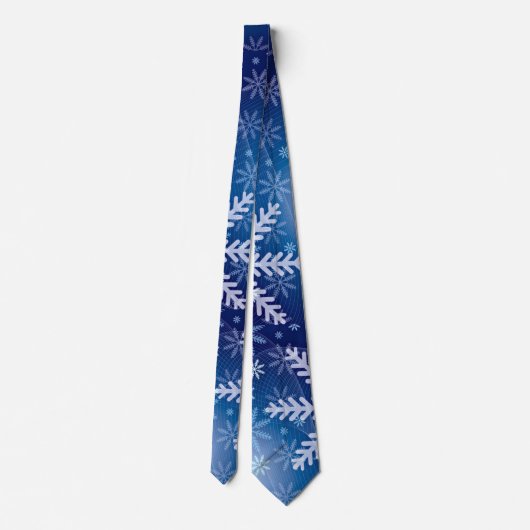 Snowflakes op Stropdas van de Blauwe Hemelvaart (Achterkant)