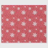 Snowflakes op uitnodiging van kerstavond Napkins T Cadeaupapier (Vlak)