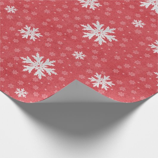 Snowflakes op uitnodiging van kerstavond Napkins T Cadeaupapier (Hoek)