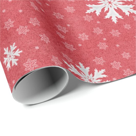 Snowflakes op uitnodiging van kerstavond Napkins T Cadeaupapier (Rol Hoek)