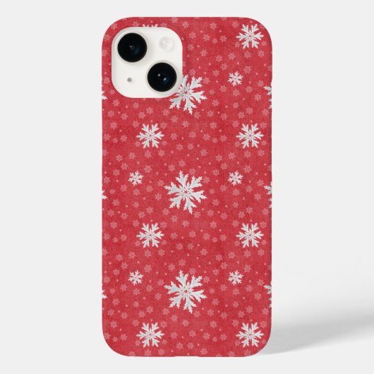 Snowflakes op uitnodiging van kerstavond Napkins T Case-Mate iPhone Case (Achterkant)