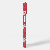 Snowflakes op uitnodiging van kerstavond Napkins T Case-Mate iPhone Case (Achterkant / Rechts)