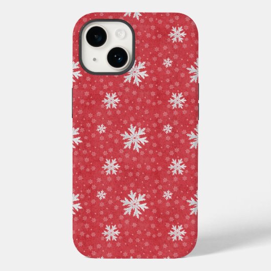 Snowflakes op uitnodiging van kerstavond Napkins T Case-Mate iPhone Case (Achterkant)