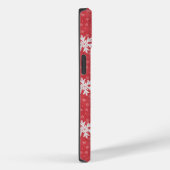 Snowflakes op uitnodiging van kerstavond Napkins T Case-Mate iPhone Case (Achterkant / Rechts)