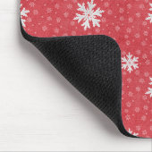 Snowflakes op uitnodiging van kerstavond Napkins T Muismat (Hoek)