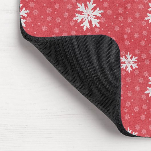 Snowflakes op uitnodiging van kerstavond Napkins T Muismat (Hoek)