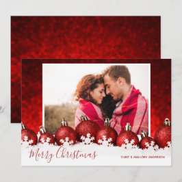 Snowflakes Ornamenten Kerstmis Feestdagenkaart