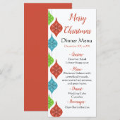 Snowflakes-Ornamenten Menu (Voorkant / Achterkant)