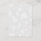 Snowflakes Owl Banner Breng een boekenkaart mee Informatiekaartje (Achterkant)