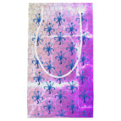 Snowflakes Paars Klein Cadeauzakje (Voorkant)