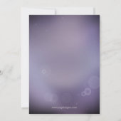 Snowflakes Paars Winter Vrijgezellenfeest Kaart (Achterkant)