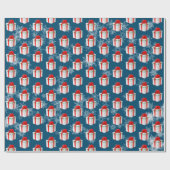 Snowflakes, papier voor het zoete kerstcadeautje (Vlak)