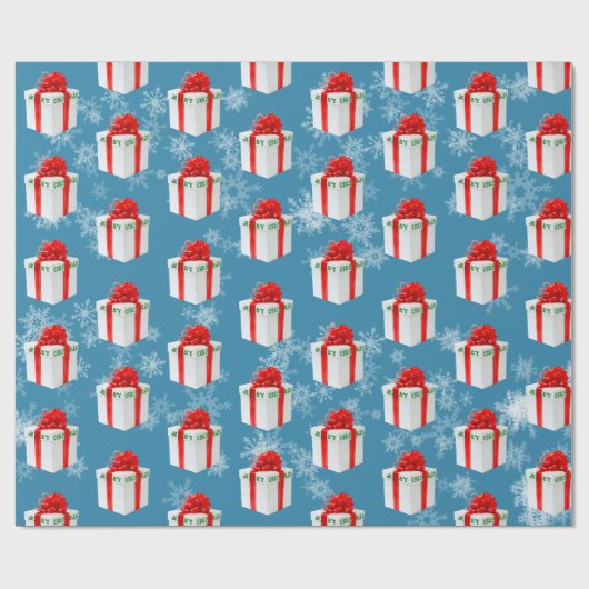 Snowflakes, papier voor het zoete kerstcadeautje (Vlak)