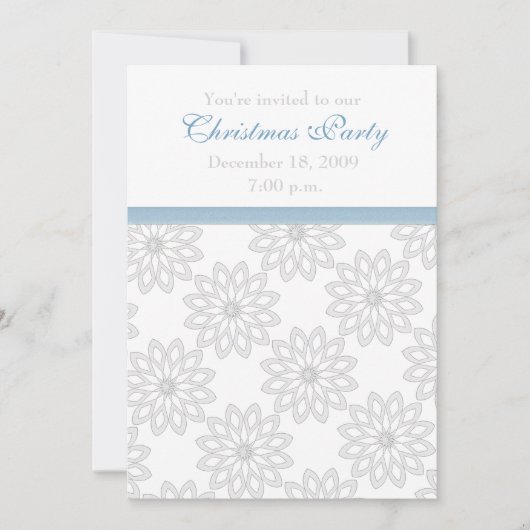 Snowflakes Party-uitnodigingen Kaart (Voorkant)