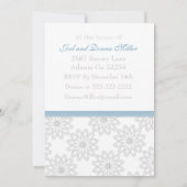 Snowflakes Party-uitnodigingen Kaart (Achterkant)