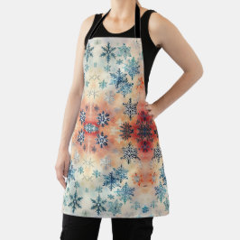  Snowflakes Patroon - Apron Schort