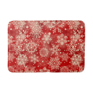 Snowflakes patroon badmat