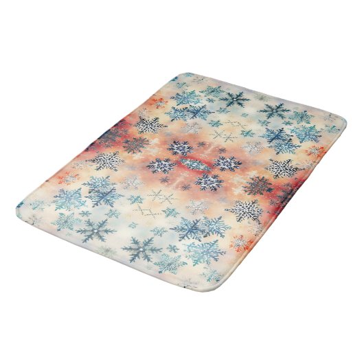 Snowflakes Patroon - Bath Mat (Gekanteld)