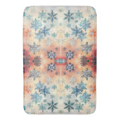  Snowflakes Patroon - Bath Mat (Voorkant Verticaal)