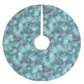 Snowflakes Patroon Blauwgroen ID846 Kerstboom Rok (Voorkant)