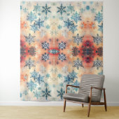  Snowflakes Patroon - Bosbouw Wandkleed (In situ)